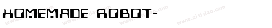 Homemade Robot字体转换